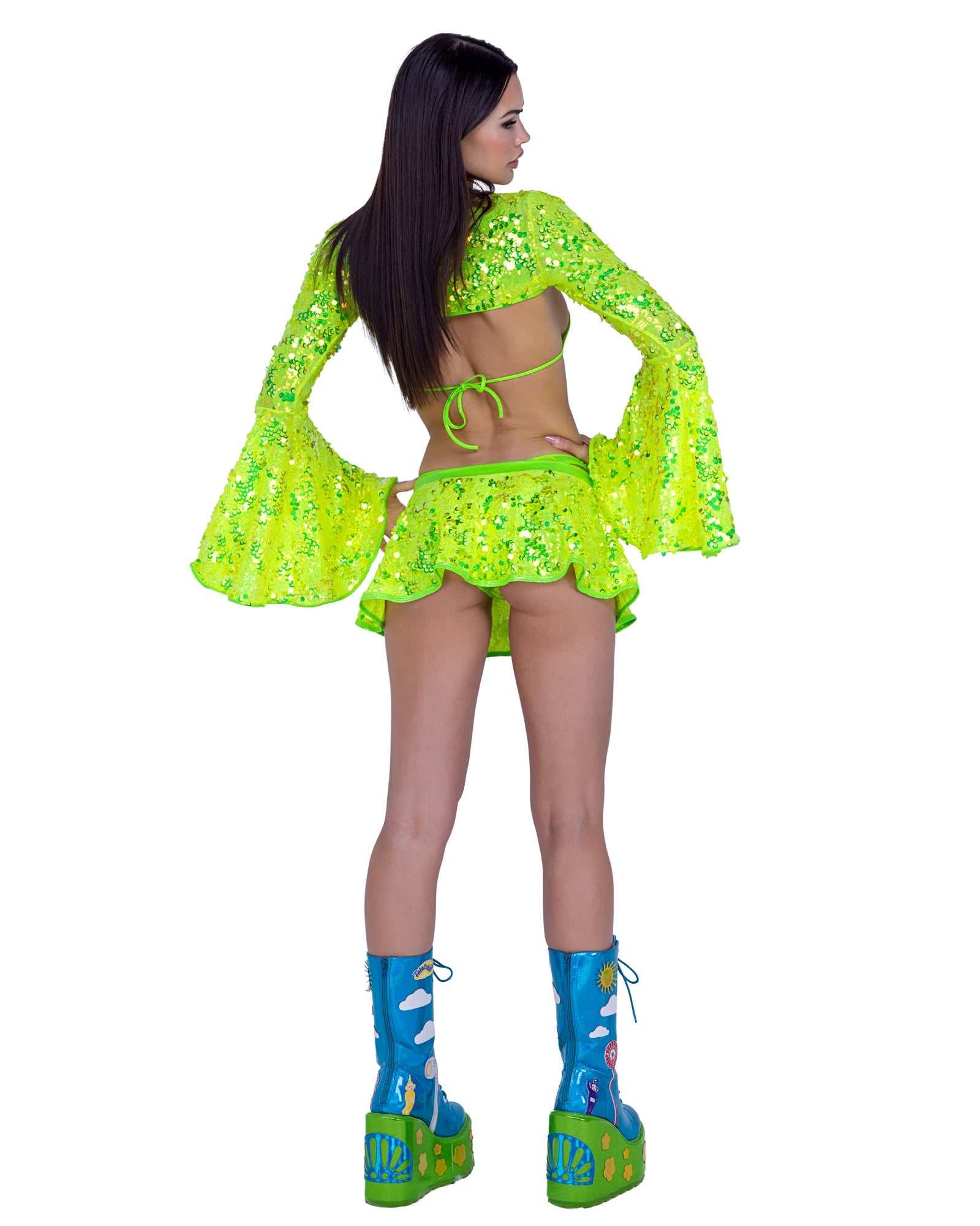 Roma Costume 6414 Sequin Flare Skirt - Roma Costume