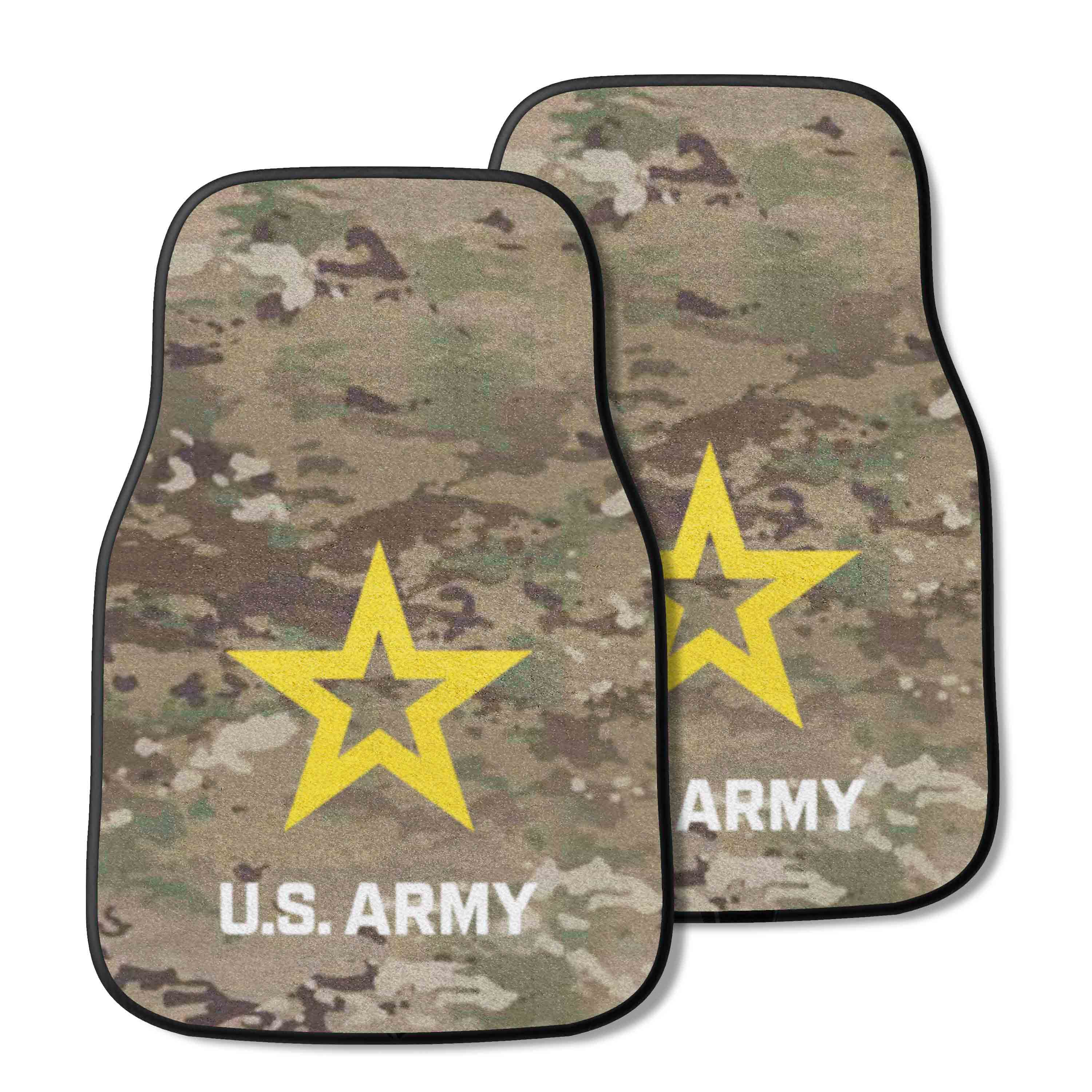 U.S. Army Front Carpet Car Mat Set - 2 Pieces, Camo