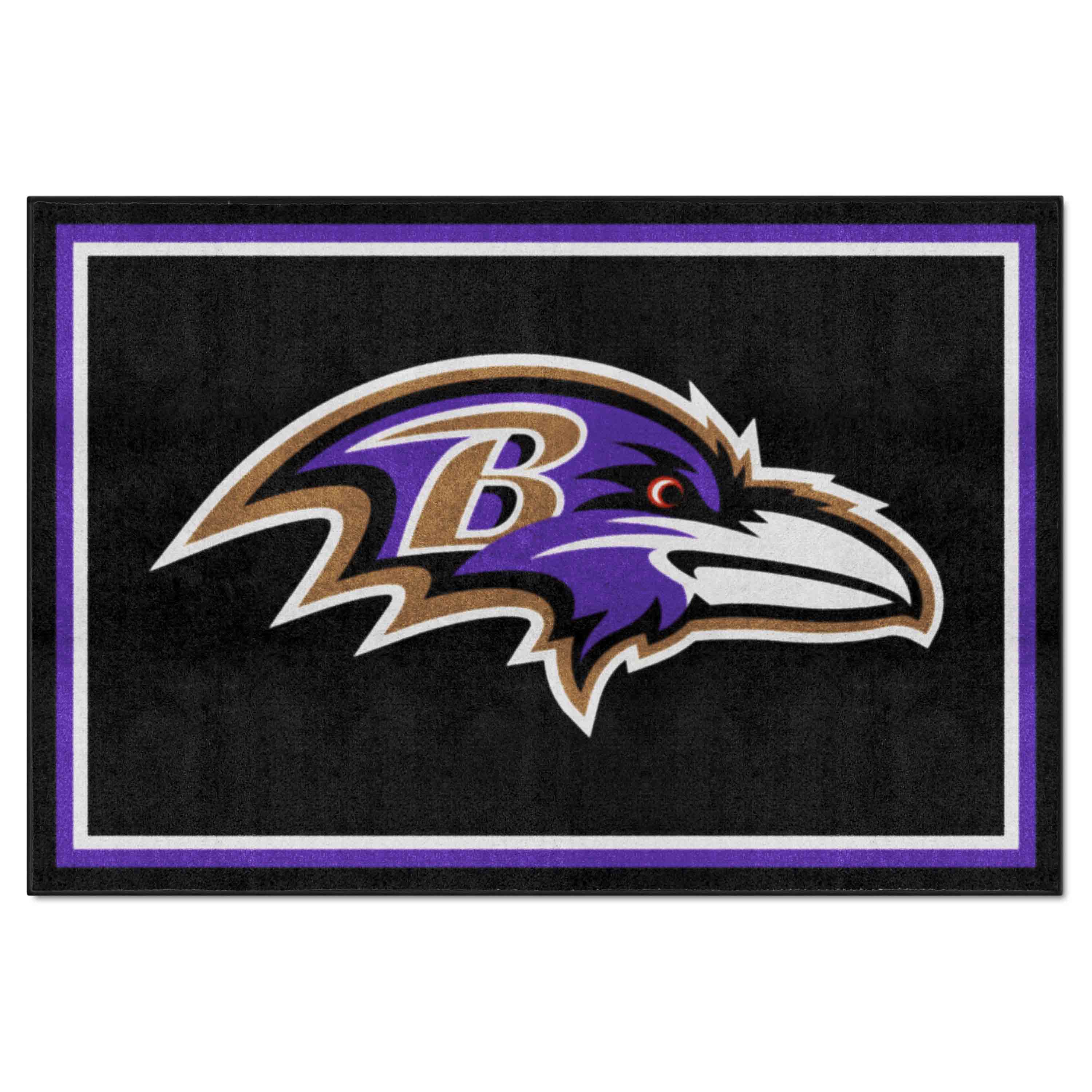 Baltimore Ravens 5ft. x 8 ft. Plush Area Rug - Baltimore Ravens