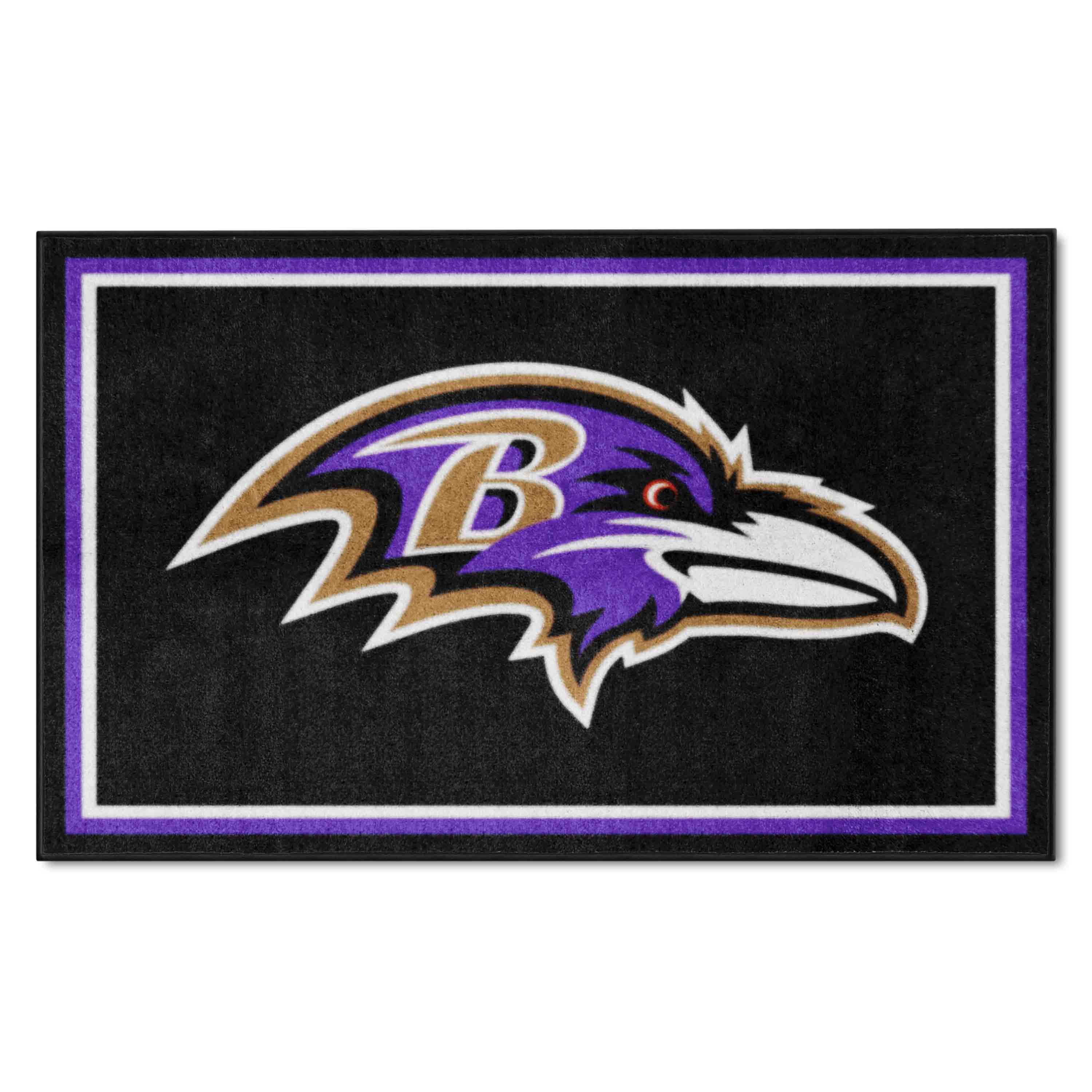 Baltimore Ravens 4ft. x 6ft. Plush Area Rug - Baltimore Ravens