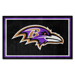 Baltimore Ravens 4ft. x 6ft. Plush Area Rug - Baltimore Ravens