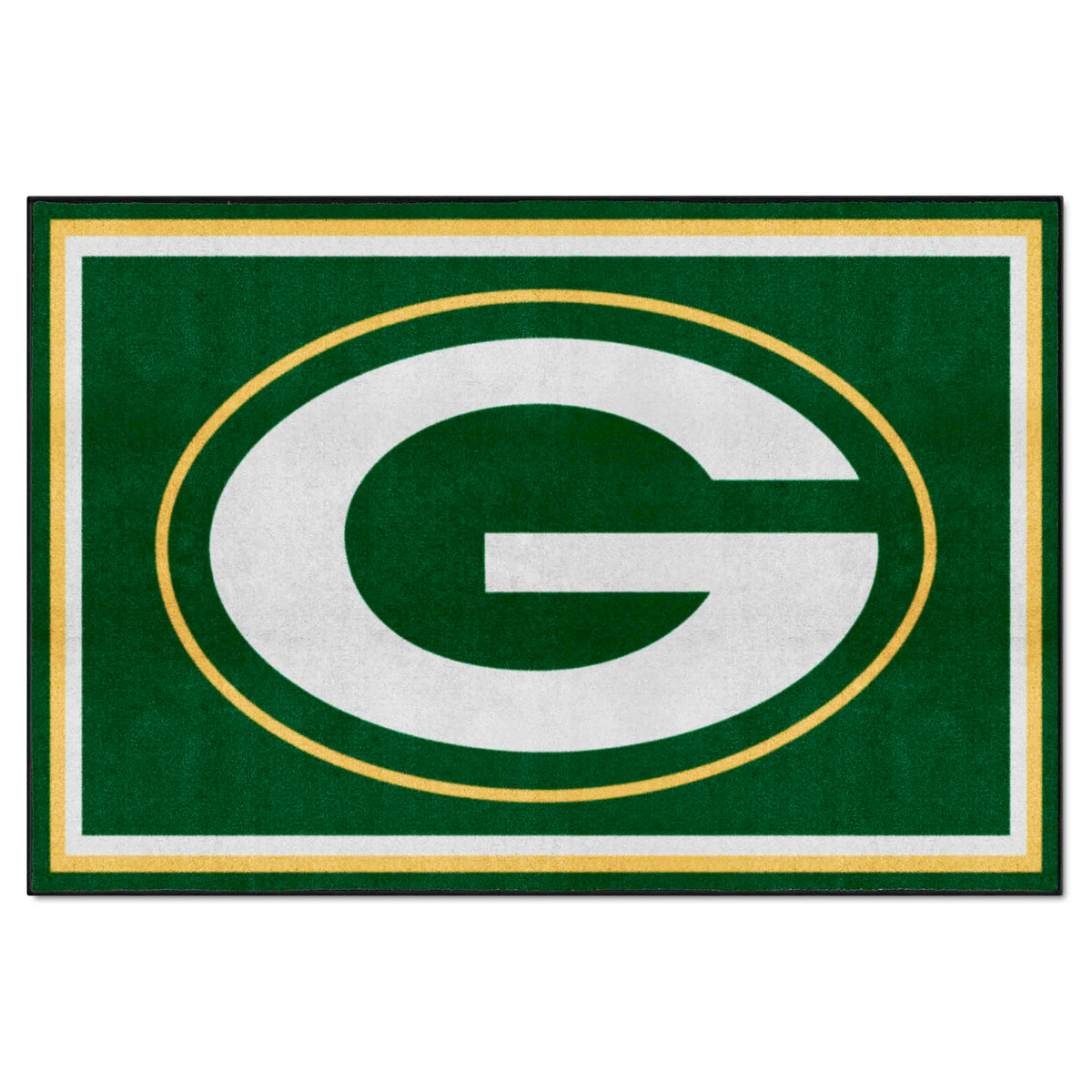 Green Bay Packers 5ft. x 8 ft. Plush Area Rug - Green Bay Packers