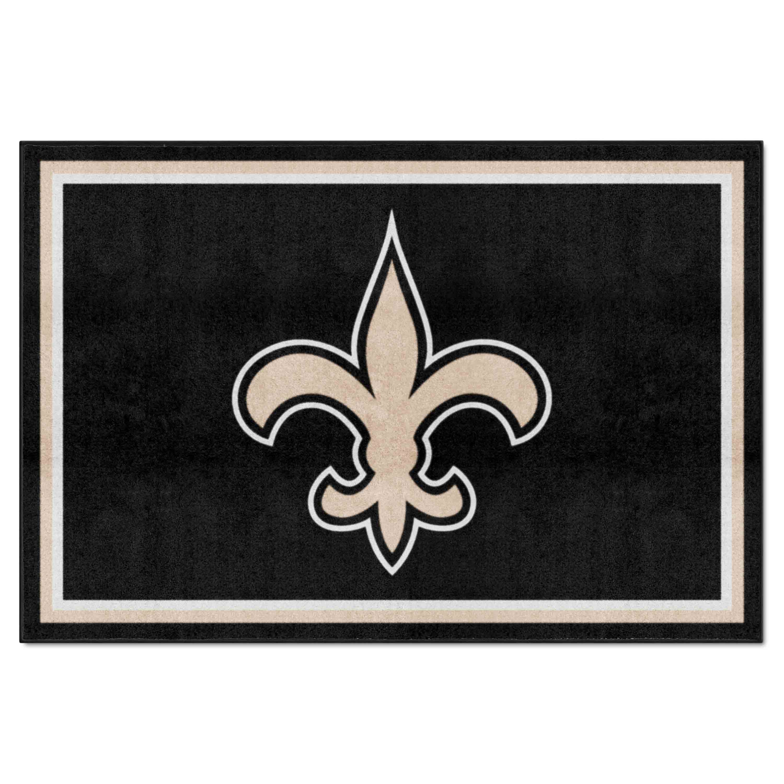 New Orleans Saints 5ft. x 8 ft. Plush Area Rug - New Orleans Saints