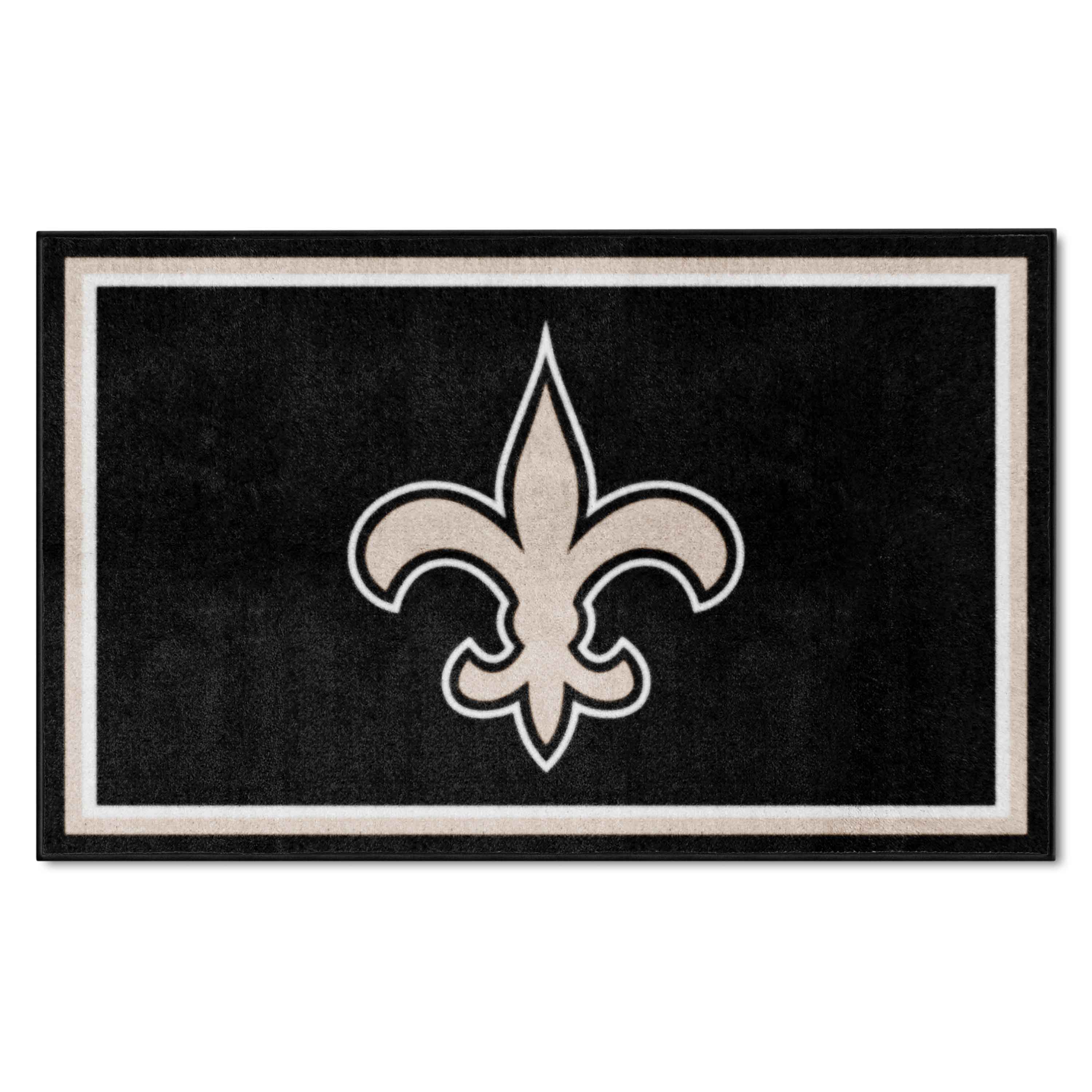 New Orleans Saints 4ft. x 6ft. Plush Area Rug - New Orleans Saints