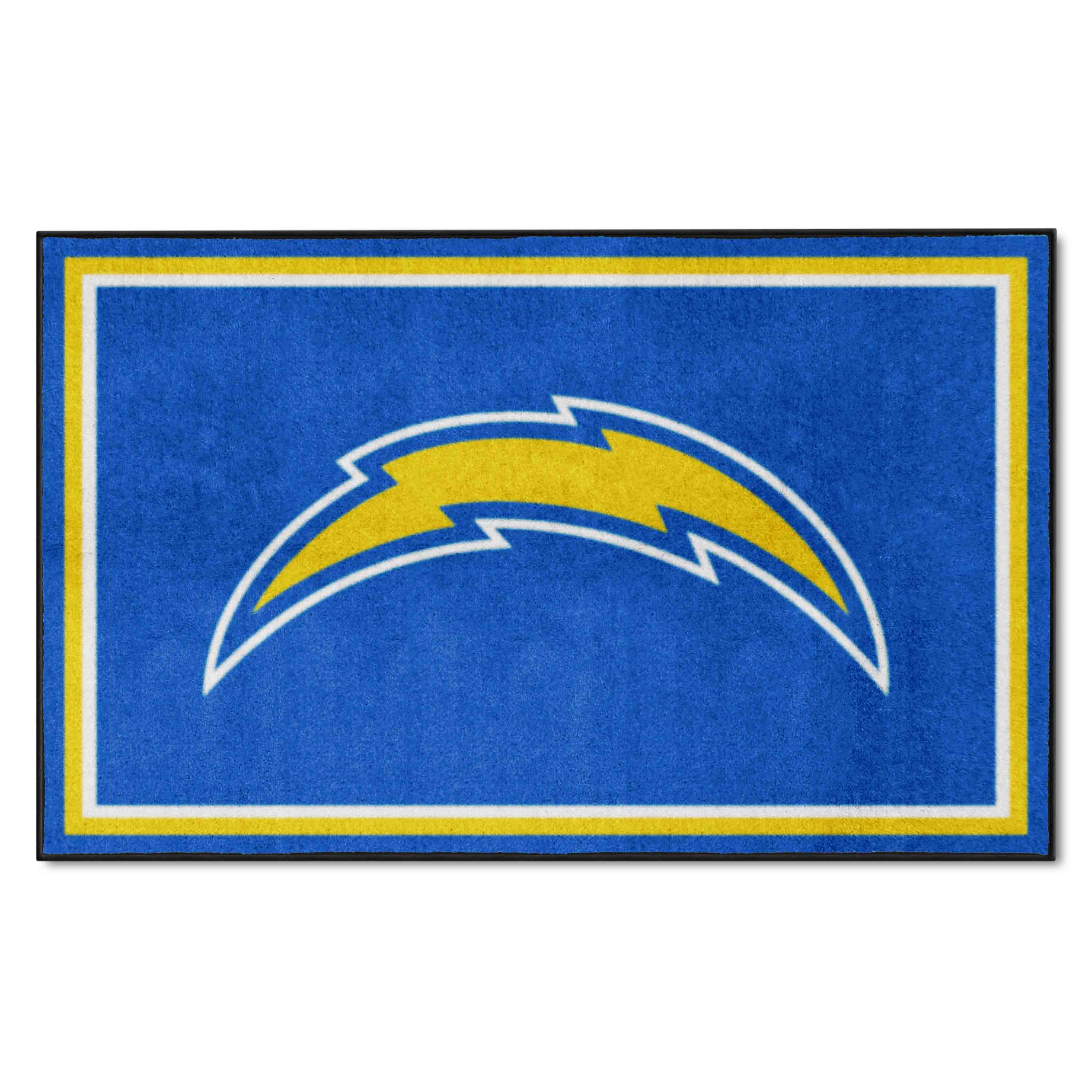 Los Angeles Chargers 4ft. x 6ft. Plush Area Rug