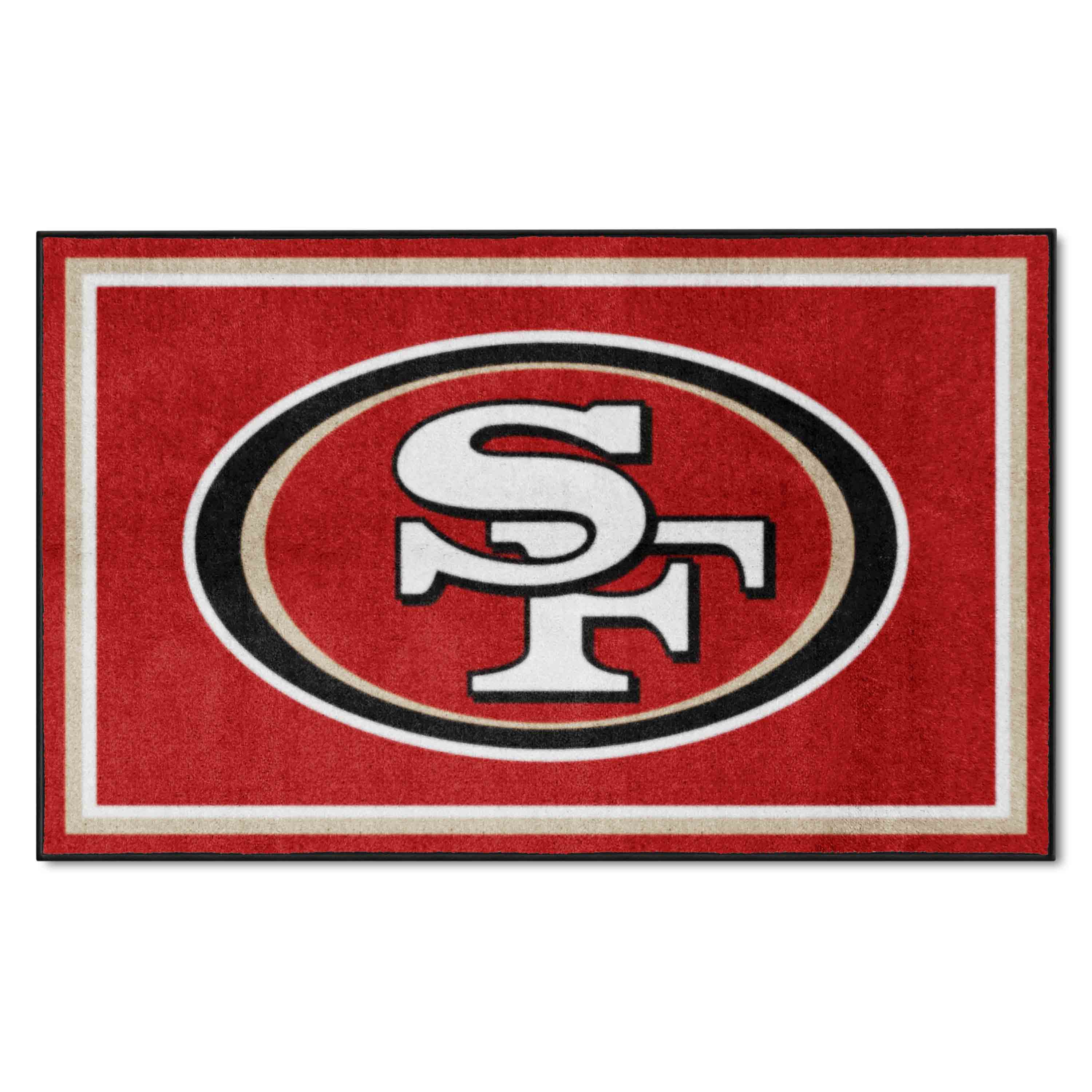 San Francisco 49ers 4ft. x 6ft. Plush Area Rug