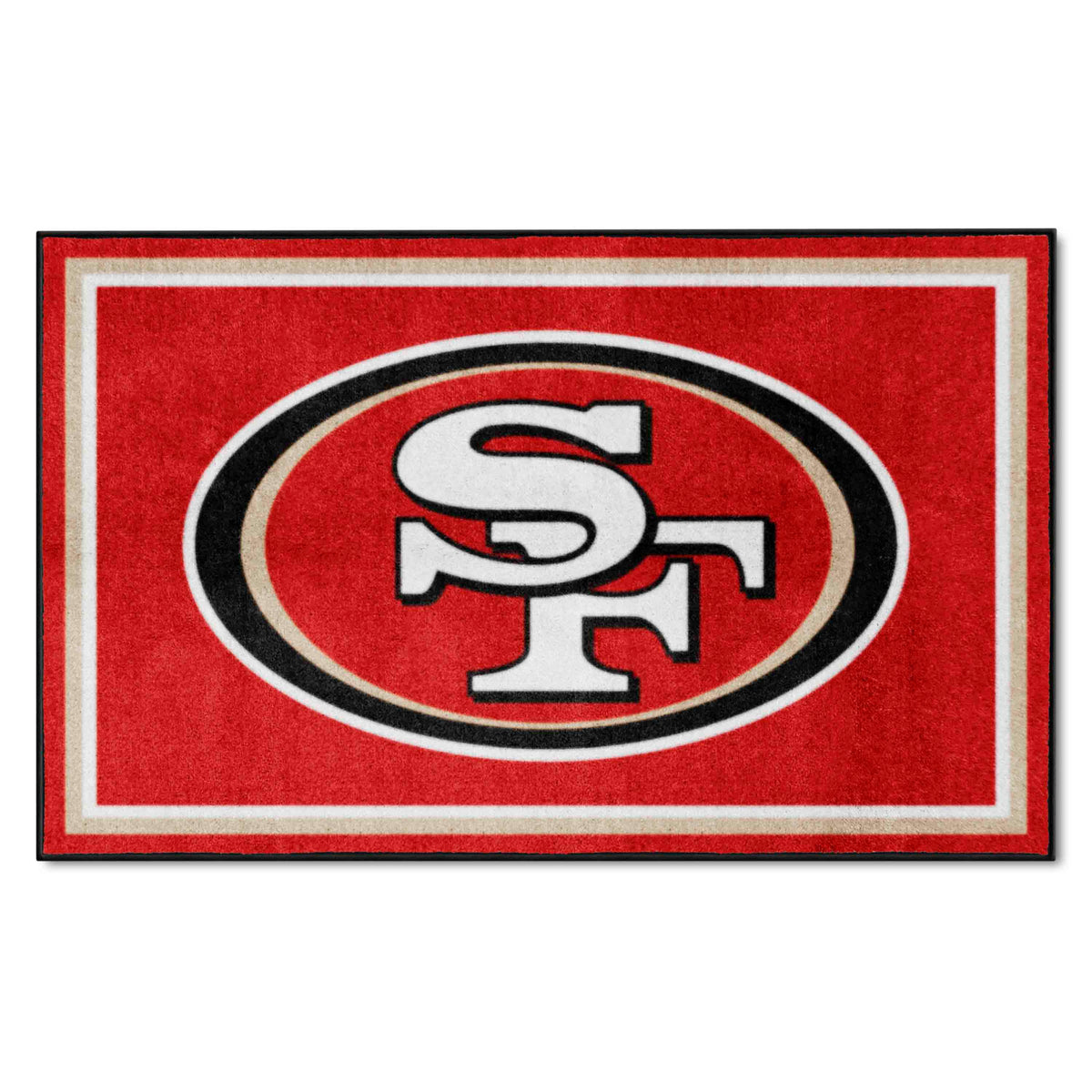 San Francisco 49ers 4ft. x 6ft. Plush Area Rug