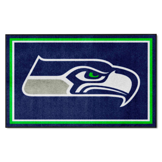 Seattle Seahawks 4ft. x 6ft. Plush Area Rug