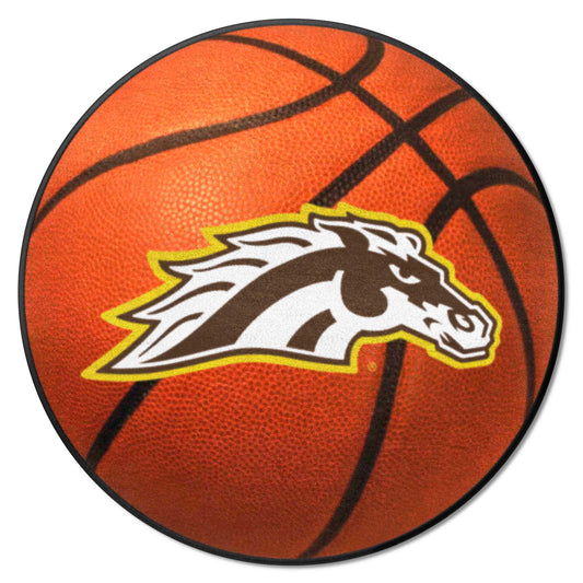 Western Michigan Broncos Basketball Rug - 27in. Diameter