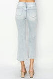 RISEN Full Size Mid Rise Cropped Flare Jeans - Trendsi