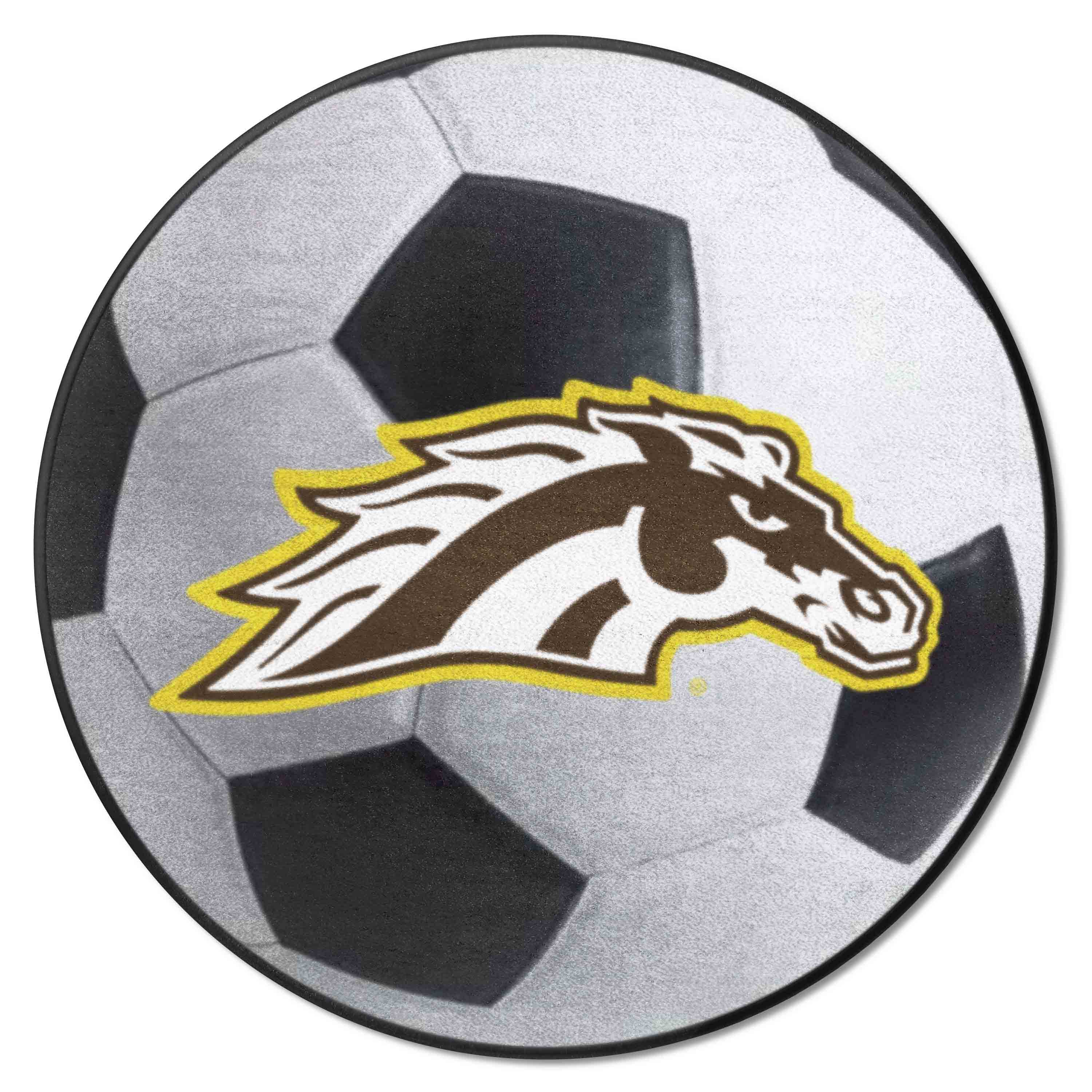 Western Michigan Broncos Soccer Ball Rug - 27in. Diameter