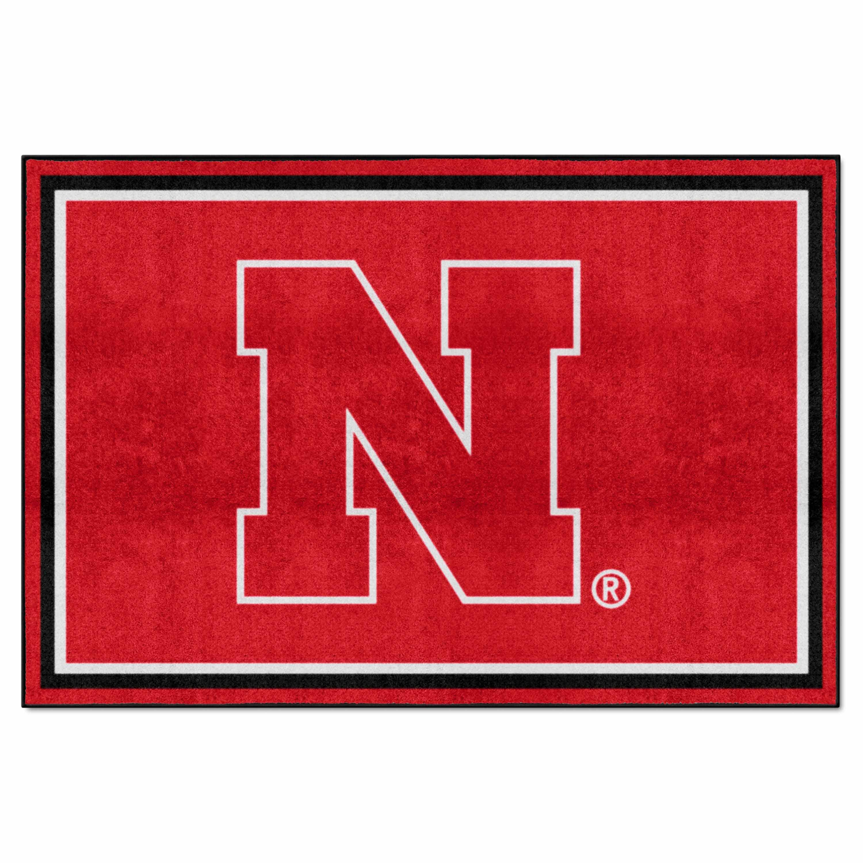 Nebraska Cornhuskers 5ft. x 8 ft. Plush Area Rug - Nebraska