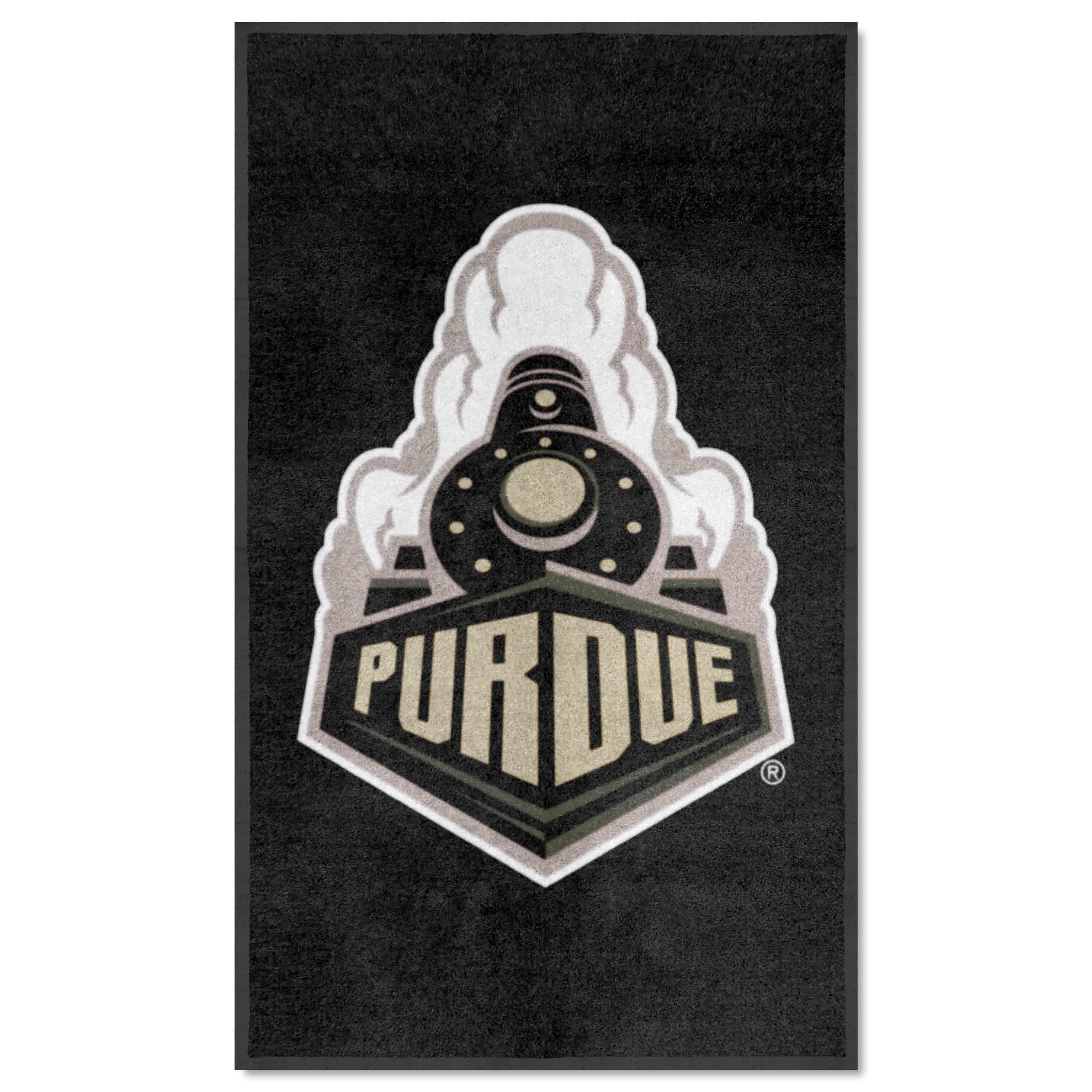 Purdue 3X5 High-Traffic Mat with Durable Rubber Backing - Portrait Orientation - Purdue