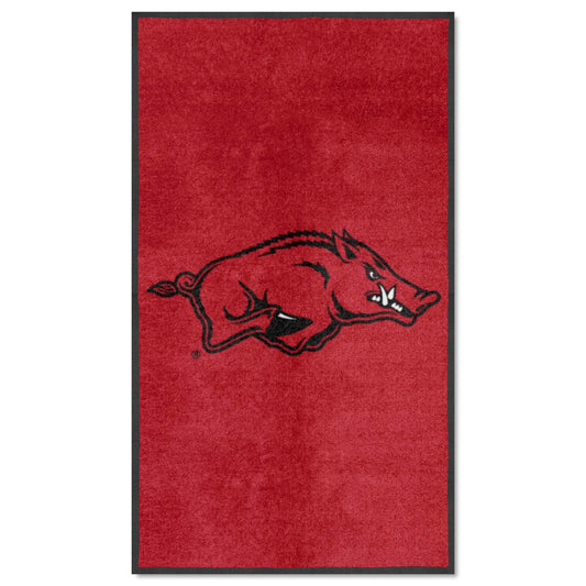 Arkansas Razorbacks 3X5 High-Traffic Mat with Durable Rubber Backing - Portrait Orientation