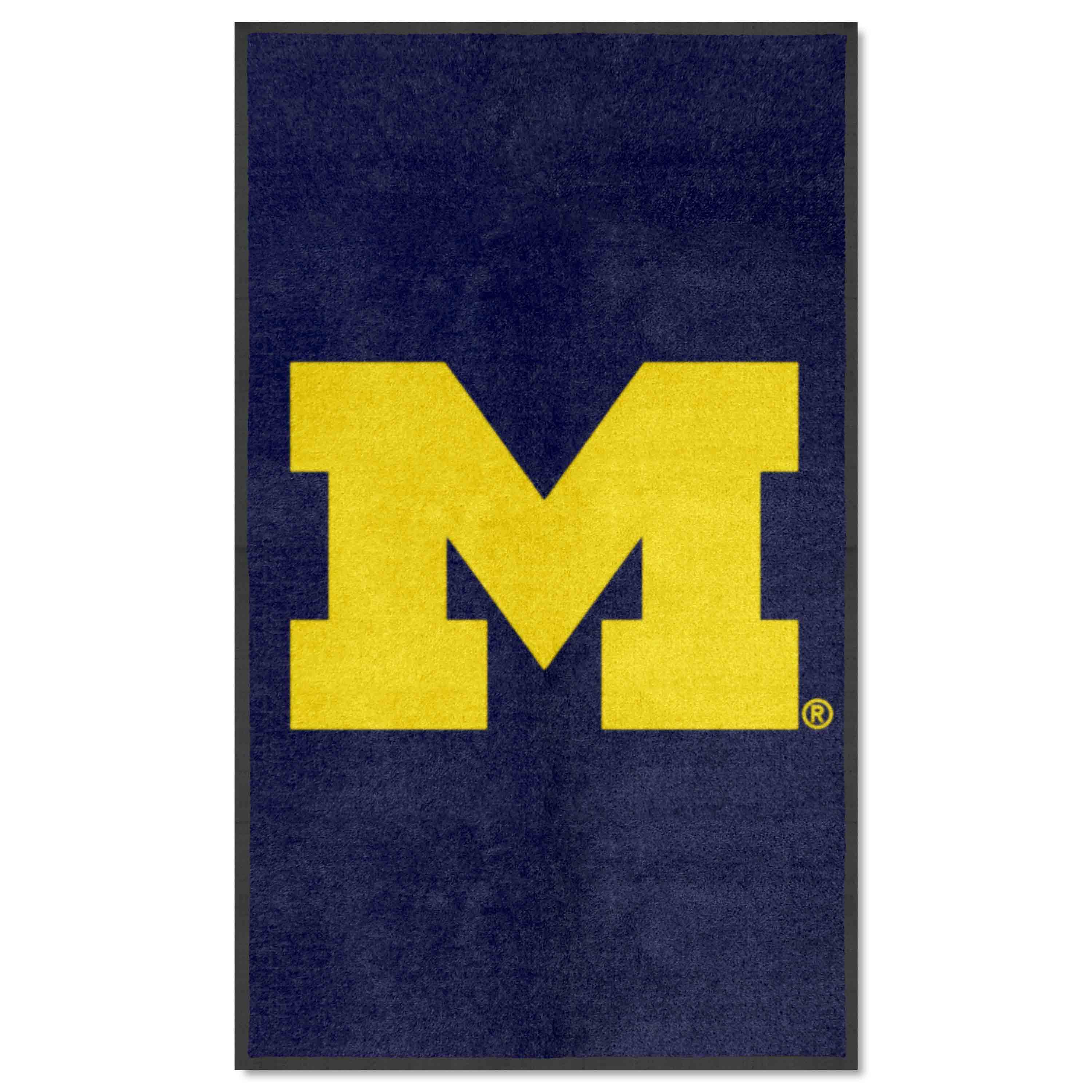 Michigan 3X5 High-Traffic Mat with Durable Rubber Backing - Portrait Orientation