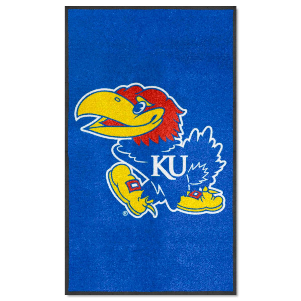 Kansas 3X5 High-Traffic Mat with Durable Rubber Backing - Portrait Orientation - Kansas