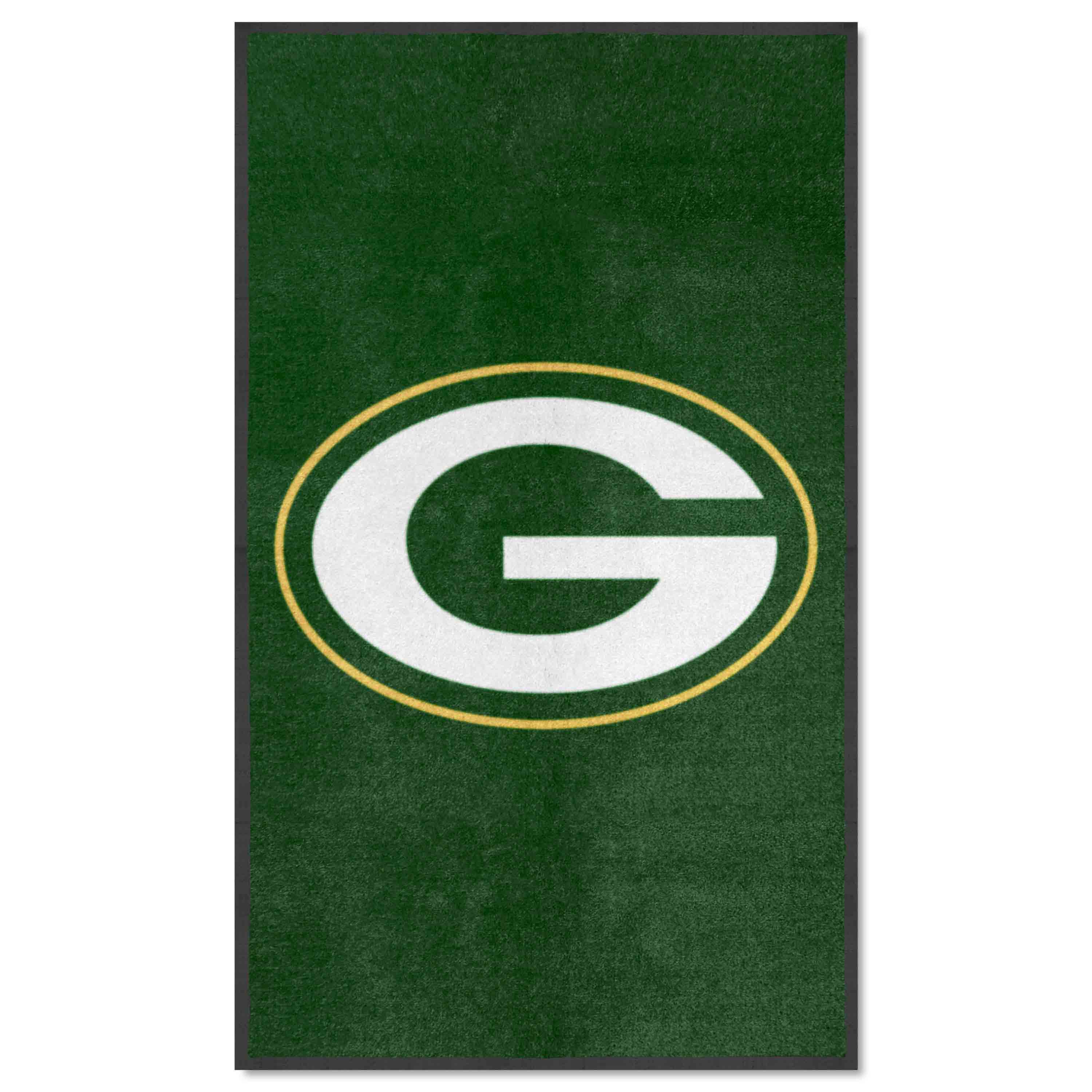 Green Bay Packers 3X5 High-Traffic Mat with Durable Rubber Backing - Portrait Orientation - Green Bay Packers