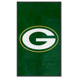 Green Bay Packers 3X5 High-Traffic Mat with Durable Rubber Backing - Portrait Orientation - Green Bay Packers