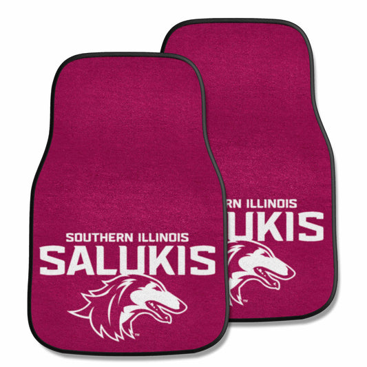 Southern Illinois Salukis Front Carpet Car Mat Set - 2 Pieces