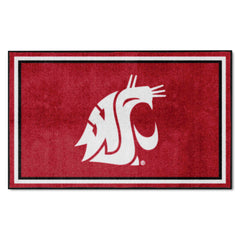 Washington State Cougars 4ft. x 6ft. Plush Area Rug