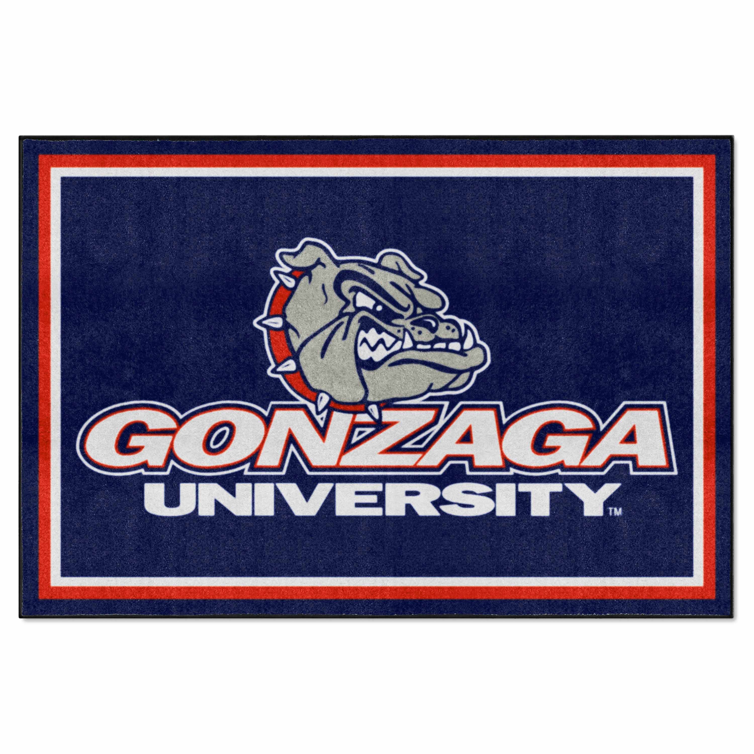 Gonzaga Bulldogs 5ft. x 8 ft. Plush Area Rug