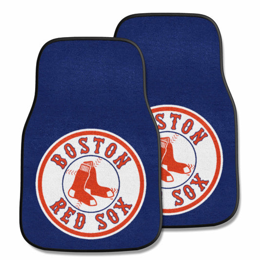 Boston Red Sox Front Carpet Car Mat Set - 2 Pieces - Boston Red Sox