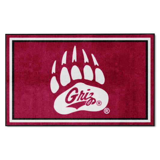 Montana Grizzlies 4ft. x 6ft. Plush Area Rug