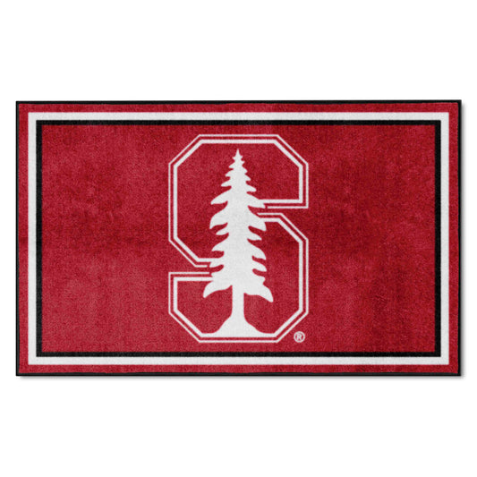 Stanford Cardinal 4ft. x 6ft. Plush Area Rug