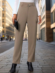 High Waist Straight Pants Trendsi