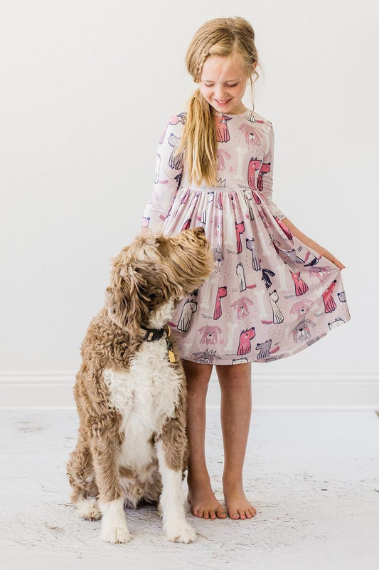 Puppy Party Pocket Twirl Dress - Mila & Rose ®