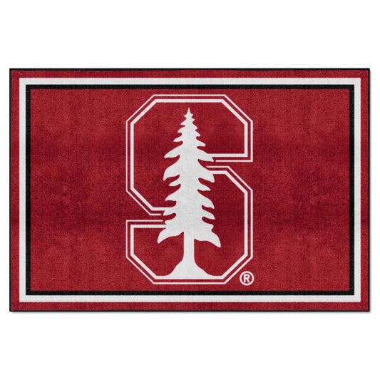 Stanford Cardinal 5ft. x 8 ft. Plush Area Rug