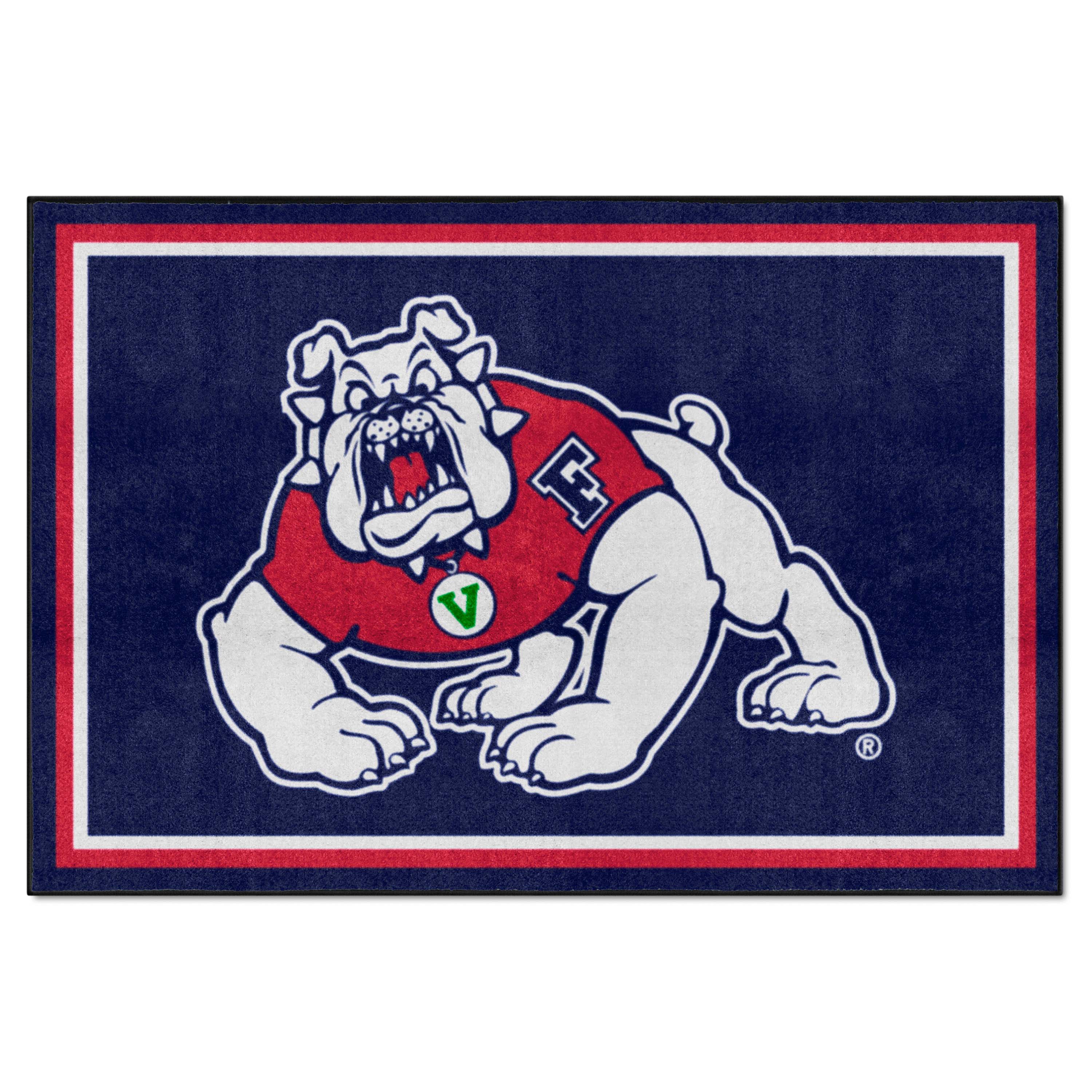 Fresno State Bulldogs 5ft. x 8 ft. Plush Area Rug