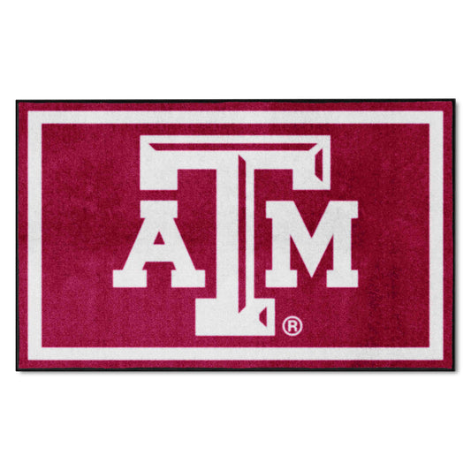 Texas A&M Aggies 4ft. x 6ft. Plush Area Rug