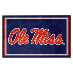 Ole Miss Rebels 4ft. x 6ft. Plush Area Rug - Ole Miss