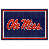 Ole Miss Rebels 5ft. x 8 ft. Plush Area Rug - Ole Miss