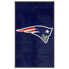 New England Patriots 3X5 High-Traffic Mat with Durable Rubber Backing - Portrait Orientation - New England Patriots