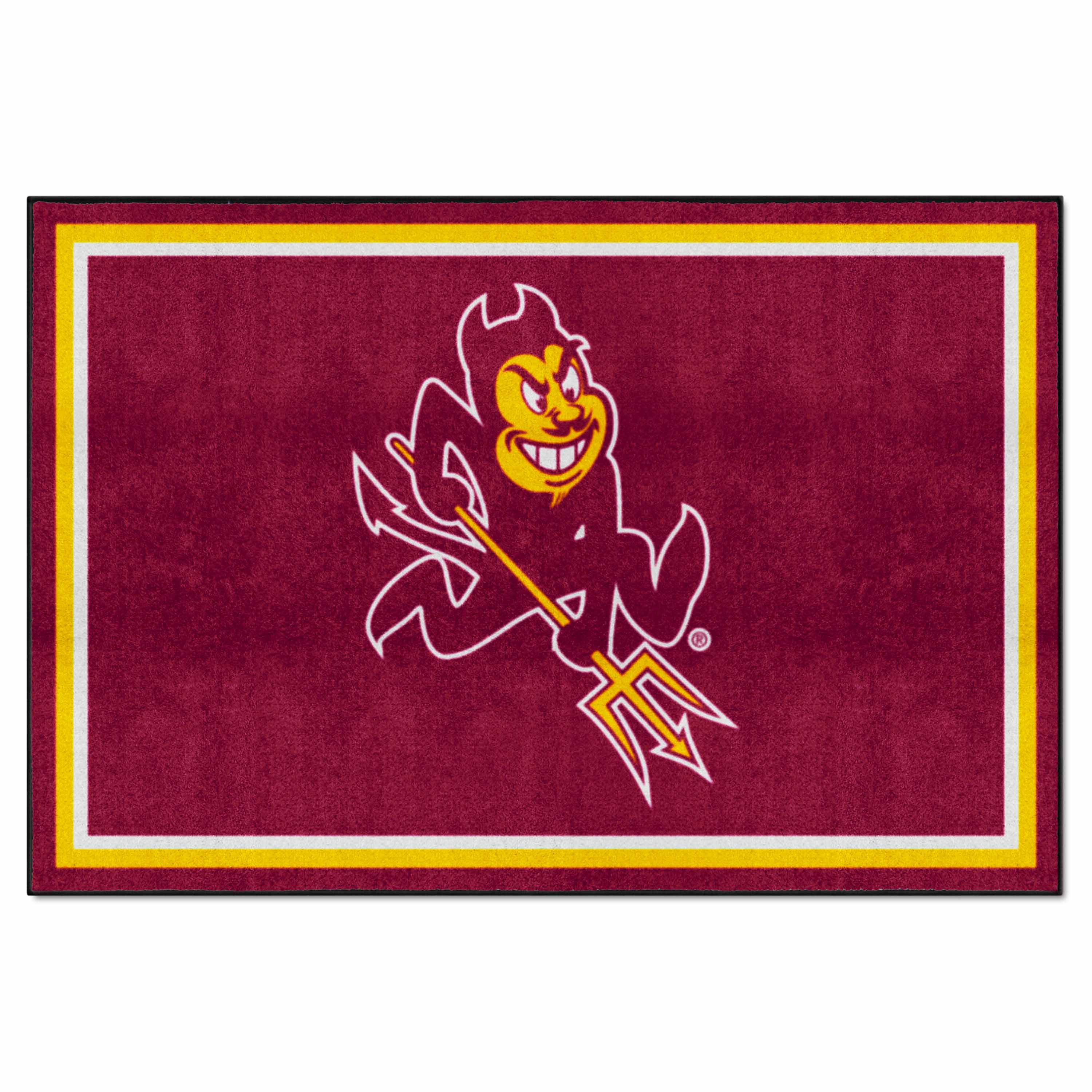 Arizona State Sun Devils 5ft. x 8 ft. Plush Area Rug, Sparky Logo