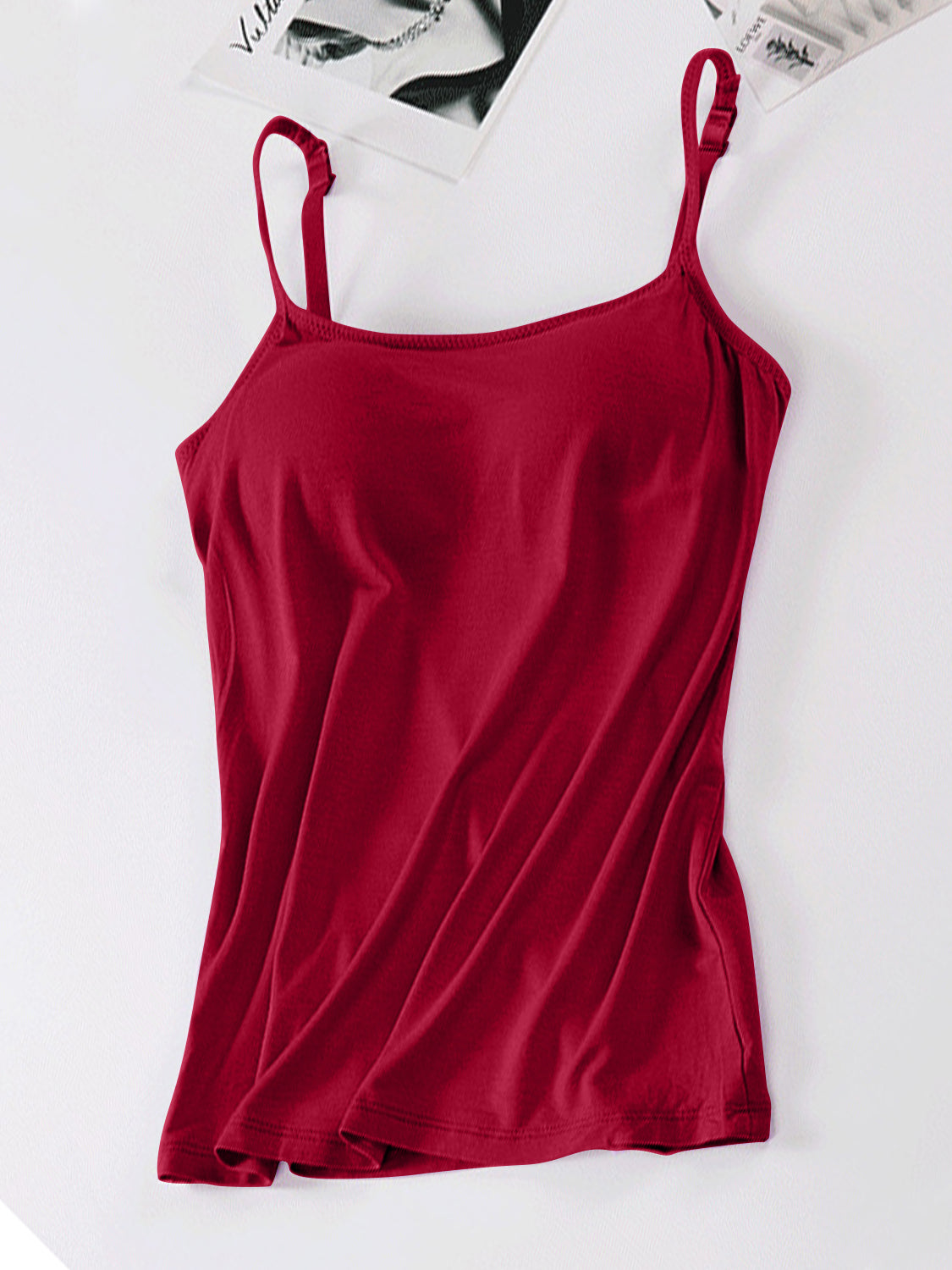 Scoop Neck Adjustable Strap Cami Trendsi