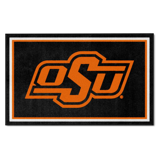 Oklahoma State Cowboys 4ft. x 6ft. Plush Area Rug