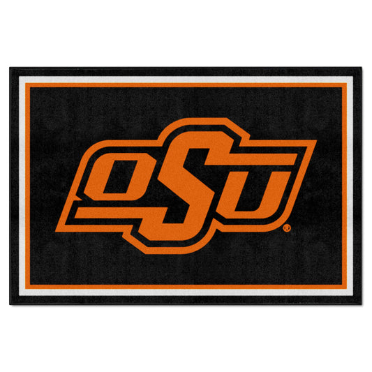 Oklahoma State Cowboys 5ft. x 8 ft. Plush Area Rug