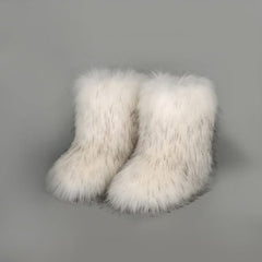 Thermal Fuzzy Platform Boots - Trendsi