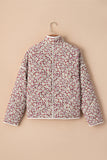 Floral Snap Down Long Sleeve Outerwear