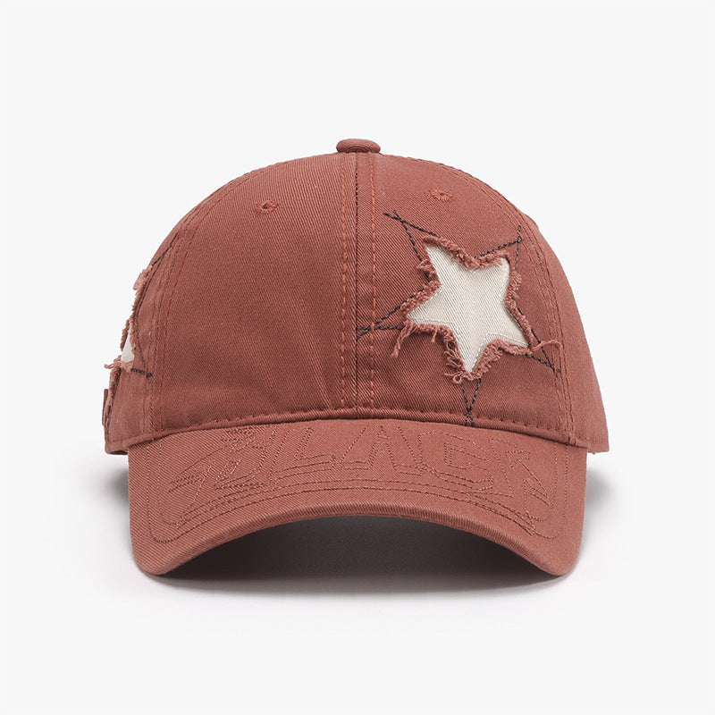 Adjustable Star Raw Hem Cap - Flyclothing LLC