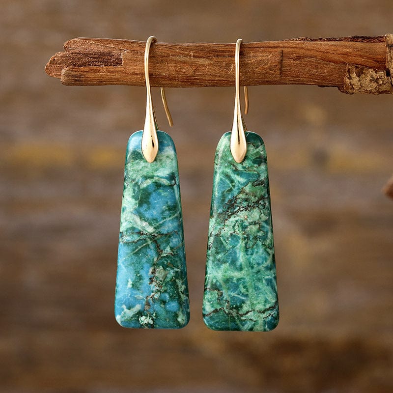 Copper Natural Stone Earrings - Trendsi