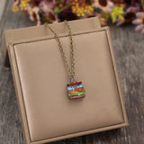 Alloy Books Pendant Necklace Trendsi