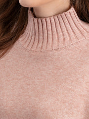 Basic Bae High- Low Turtleneck Long Sleeve Top and Pants Sweater Set - Trendsi