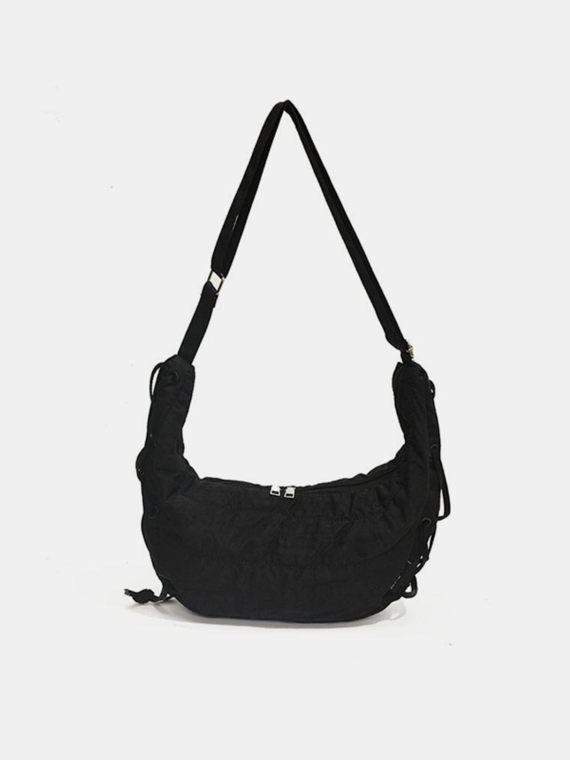 Lace-Up Polyester Crossbody Bag - Trendsi