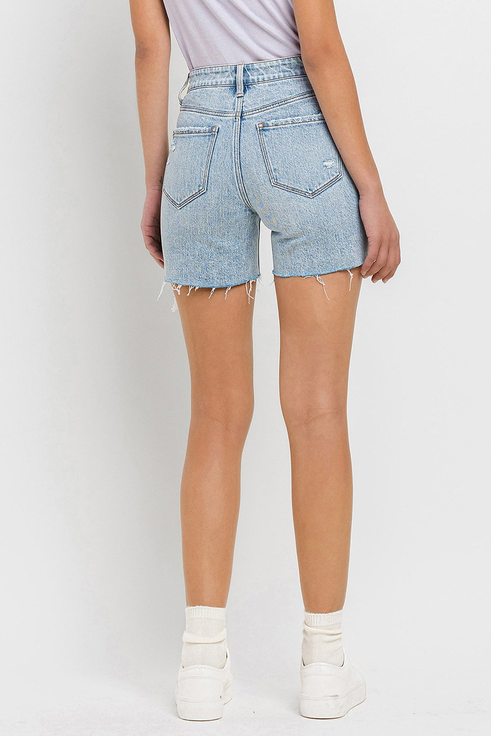 Vervet by Flying Monkey High Rise Denim Shorts Trendsi