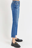 RISEN Full Size Tummy Control High Rise Crop Bootcut Jeans - Trendsi