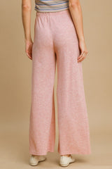 Umgee Elastic Waist Wide Leg Knit Pants